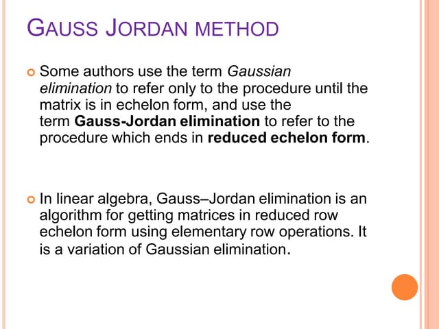 Gauss jordan method.pptx