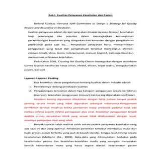 Chapter 1 Buku The Health care Qual...