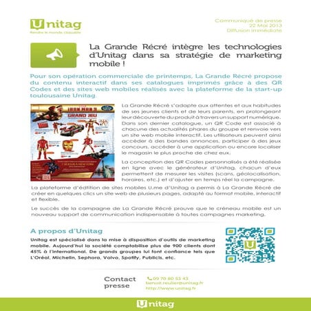Unitag QR Code generator | PDF