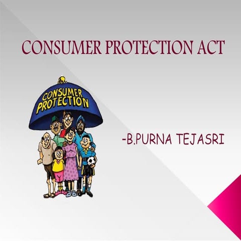 Consumer protection act 1986