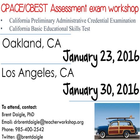 CPACE/CBEST Workshop