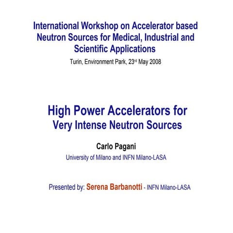 Serena barbanotti INFN milano