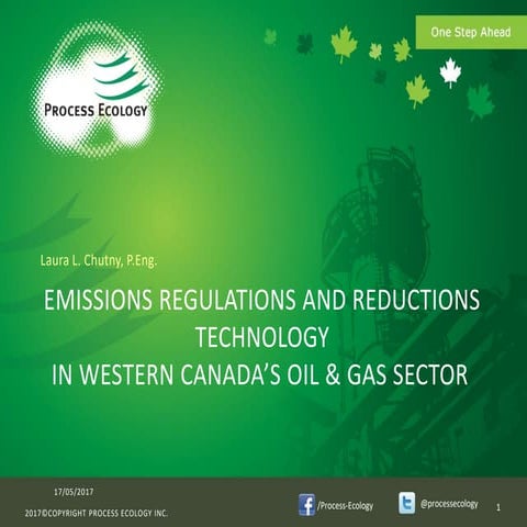 Emission Regulations and Reductions Technology in Western Canada's Oil and Ga...