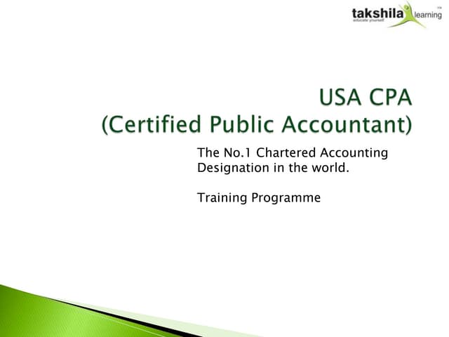 USA CPA Traiining