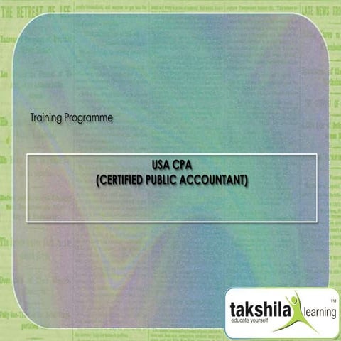 USA CPA Training Programme