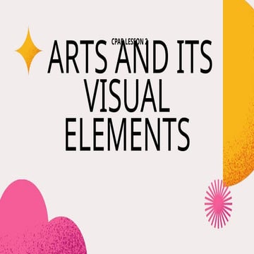 CPAR LESSON 2 visual element of contemporary arts