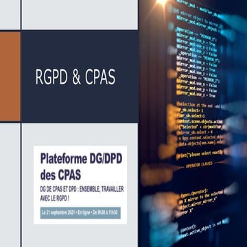 CPAS ET RGPD : direction et DPO 