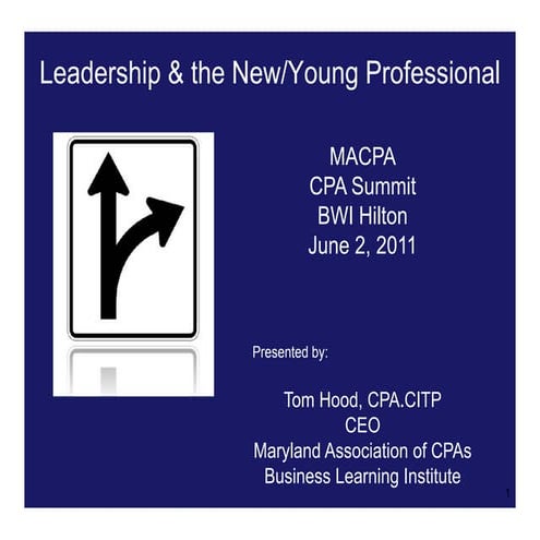 CPA Summit -  Leadership & New/Young Professional