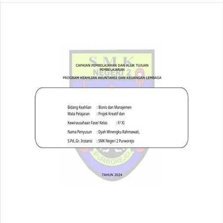 CP ATP Projek Kreatif dan Kewirausahaan Kelas 11.docx