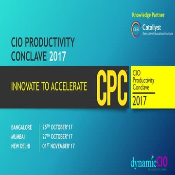 CIO Productivity Conclave 2017 