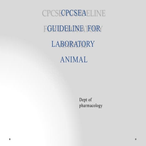 cpcsea guidelines anesthesia and euthanisa