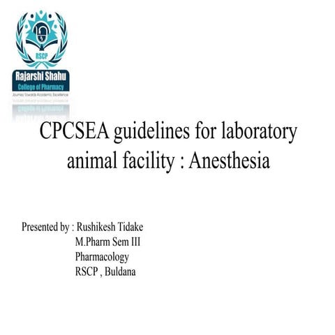 CPCSEA guidelines for laboratory animal facility.pptx