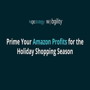  Prime Your Amazon Profits for the Holiday Shopping Season
