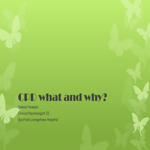 Continuous Professional Development in a resource constrained settings
