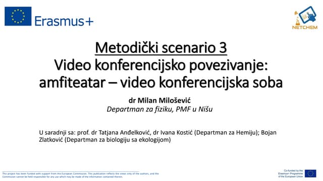 NETCHEM CPD: Video konferencijsko povezivanje