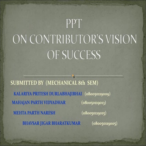 Cpd ch 3 vision of success