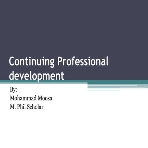 CPD: Mohammad Moosa