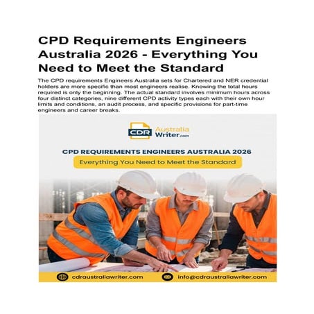 Comprehensive Guide to Engineers Australia's 2026 CPD Requirements and ...