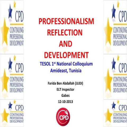 Professionalism, Reflection and Development