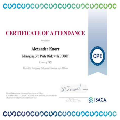 Cpe certificate-managing-3rd-party-risk-with-cobit