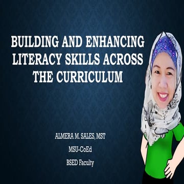 CPE109-       Building and Enhancing Literacy Skills across curriculum