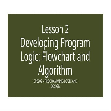 Basics Of Programming Algorithms And Flowchart Ppt