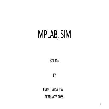 Comprehensive Guide to MPLAB IDE and MPLAB SIM for PIC Microcontroller ...