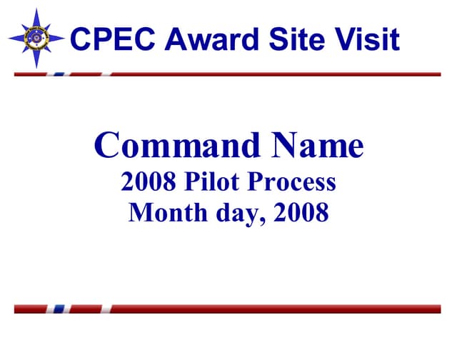 Cpec Award Outbrief Sample