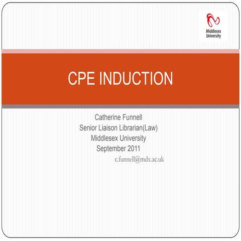 Cpe induction2011