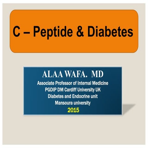 Cpeptide  &amp;  diabetes   dda 2015