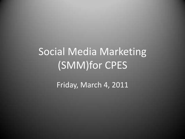 Cpes smm