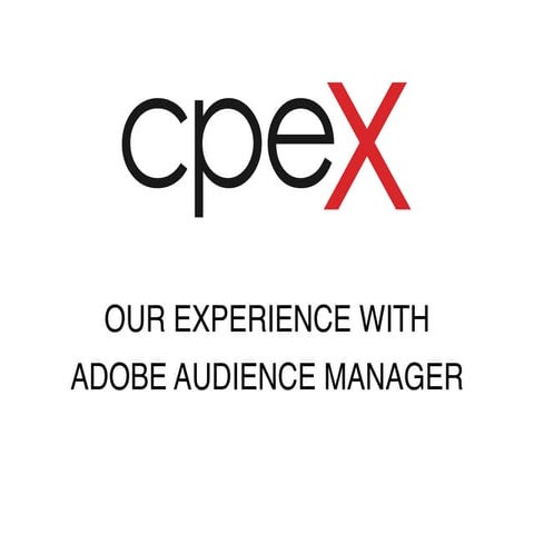 Our Experience with Adobe Audience Manager DMP