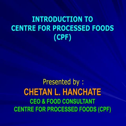 Cpf introductory presenation | PPT