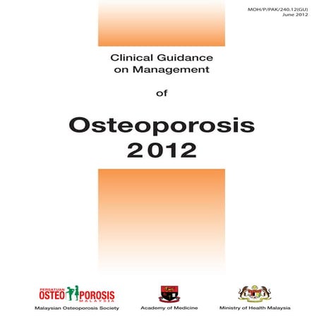 CPG management of osteoporosis | PDF