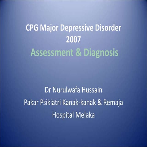 Cpg Mdd Diag Ass 15082016 Ppt