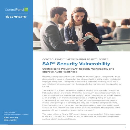 Prevent SAP Security Vulnerabilities | Symmetry