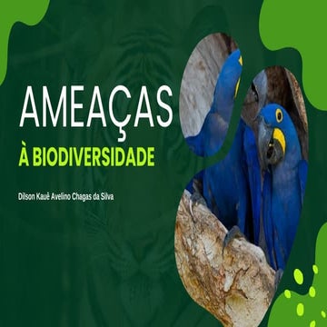 Ameaças à Biodiversidade: Impactos Ambientais e Ecossistêmicos em ...