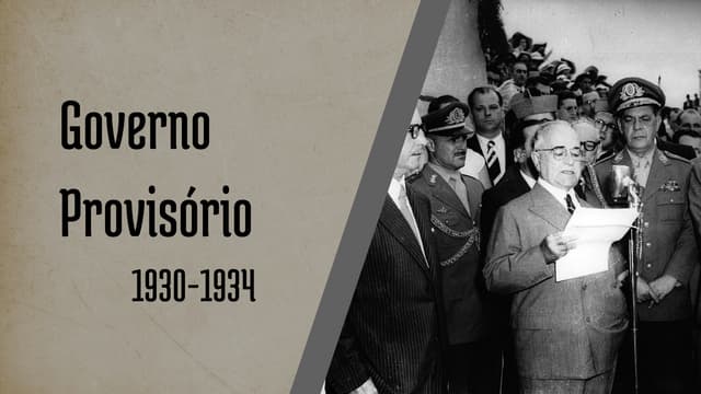 Governo Provisório Era Vargas 1930-1934 Brasil | PDF