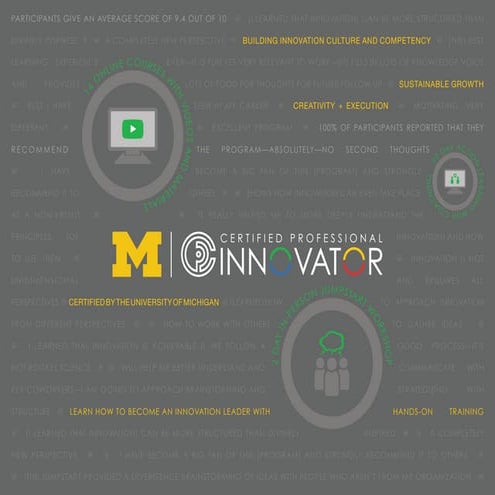 Certified Professional Innovator Program at U of M