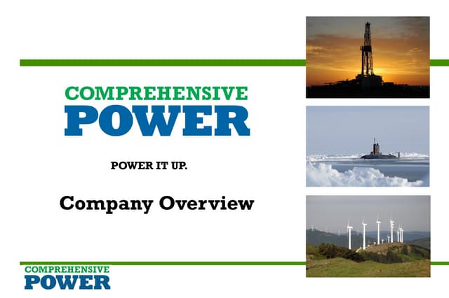 Comprehensive Power Introduction Q2 2012 - PM Motors/Generators, drives and c...