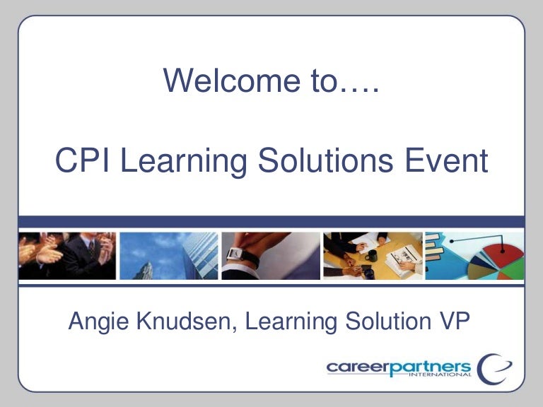 Cpi Learning Solutions Event