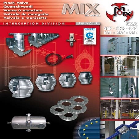 MIX s.r.l. pinch valves