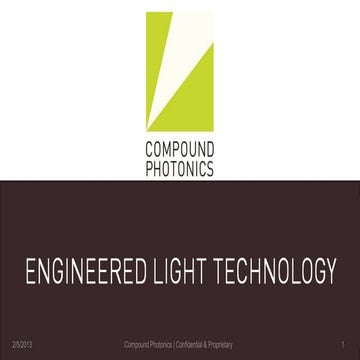 Introduction to Compound Photonics