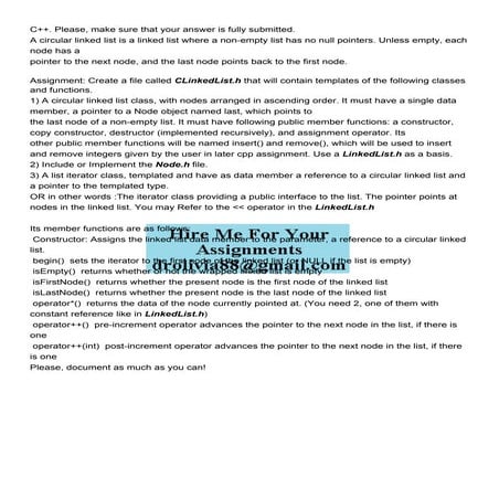 C++ Please make sure that your answer is fully submitted .pdf