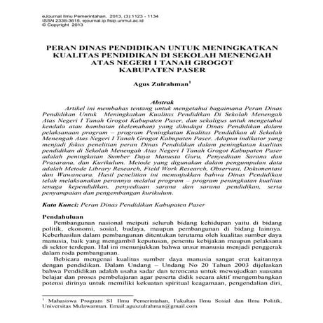 Ejournal 9 peran dinas pendidikan untuk meningkatkan kualitas pendidikan_agus...