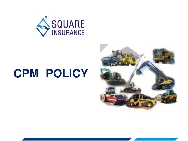 Contractor's Plant and Machinery Insurance