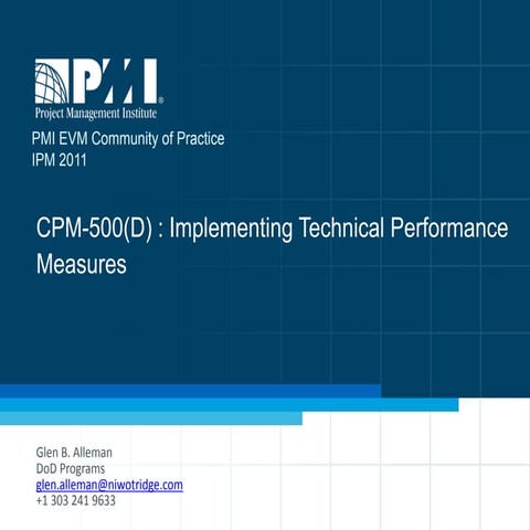 Technical Performance Measures | PDF