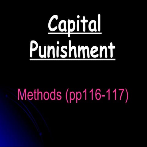 capital punishment
