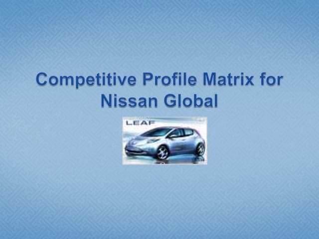 Strategic management