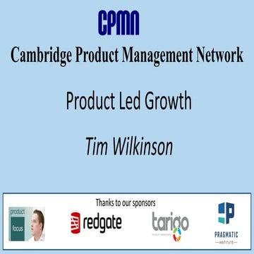CPMN - Product Led Growth (from Product Heads)